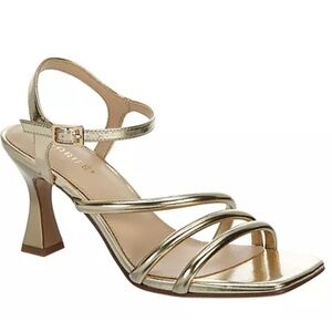 Maripe gold dress heels